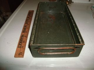 Vintage Green Metal Industrial File Cabinet Drawer Drop Handle photo