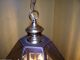 Vtg.  Stunning C.  1960s Retro Solid Brass Lantern Glass Chandelier Light Fixture Chandeliers, Fixtures, Sconces photo 3