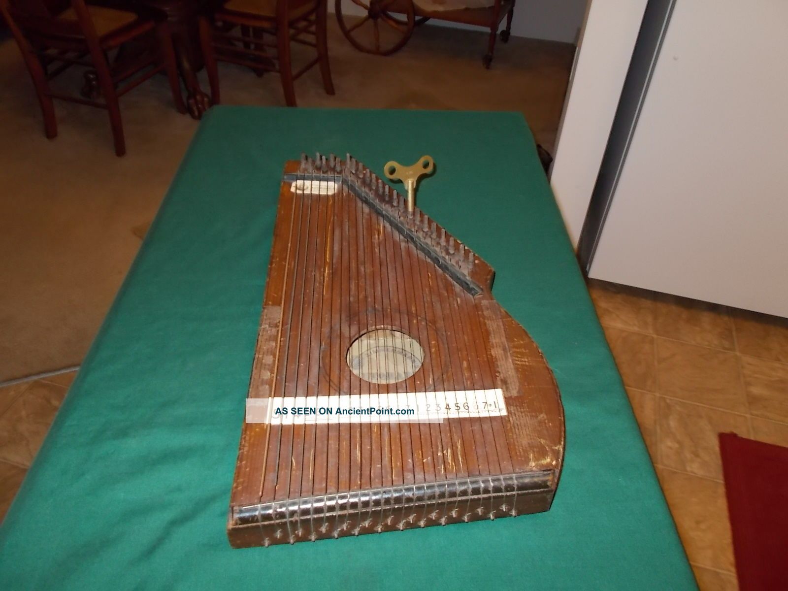 Antique C.  F.  Zimmerman Simplified Notation Of Music Auto Harp P/d May 9 1882 String photo