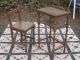 Antique,  Vintage Charming 2 Pc Wooden,  Telephone Table W/shelf & Chair, 1900-1950 photo 4