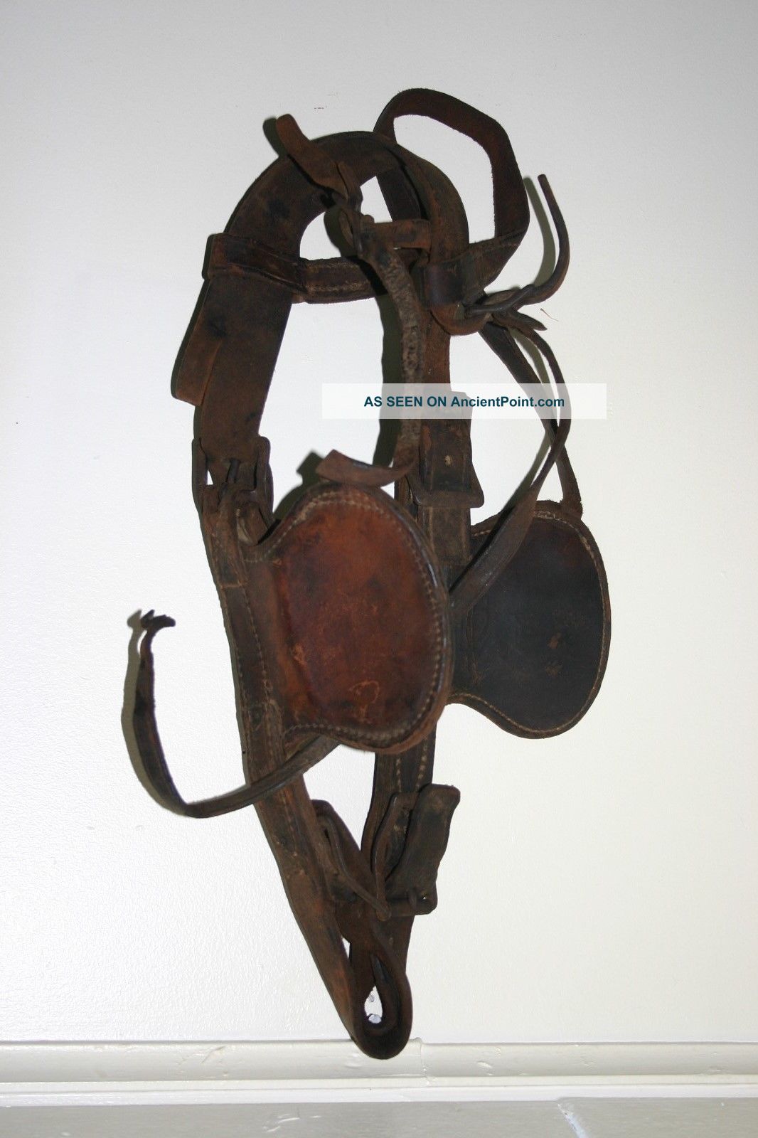 Antique Horse Tackle Bridle With Binders Rustic Western Decor Primitives photo