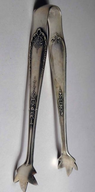 Vintage Alvin Della Robbia Sterling Silver Sugar Tongs - 31 Grams 14 photo
