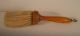 Antique Primitive Turned Wood Handle Brush Horse Hair Primitives photo 2
