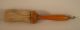 Antique Primitive Turned Wood Handle Brush Horse Hair Primitives photo 3