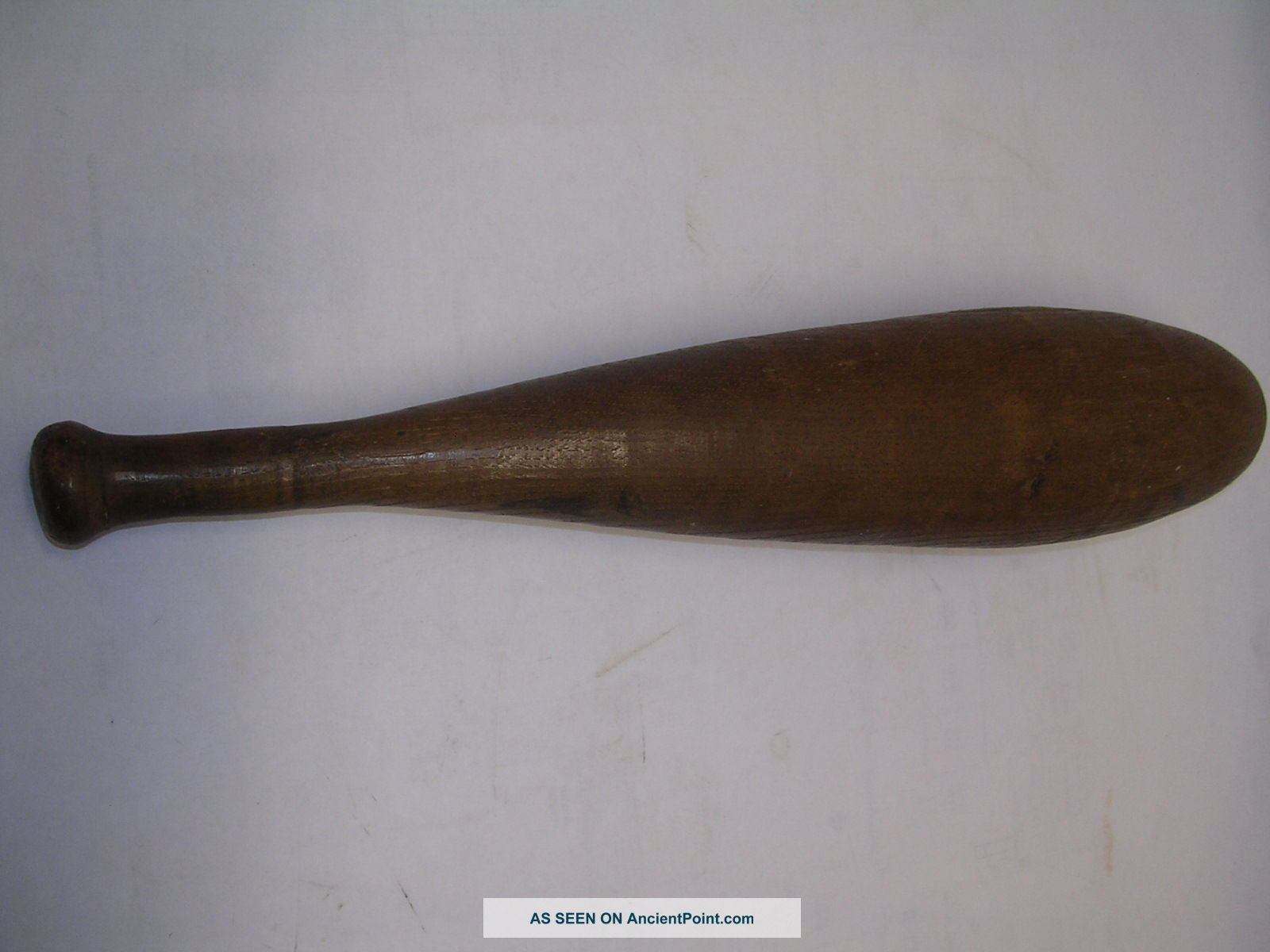 Primitive Hand Made Heavy Wooden Indian Club 16 