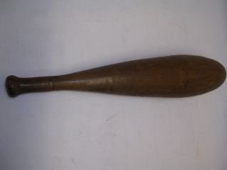 Primitive Hand Made Heavy Wooden Indian Club 16 