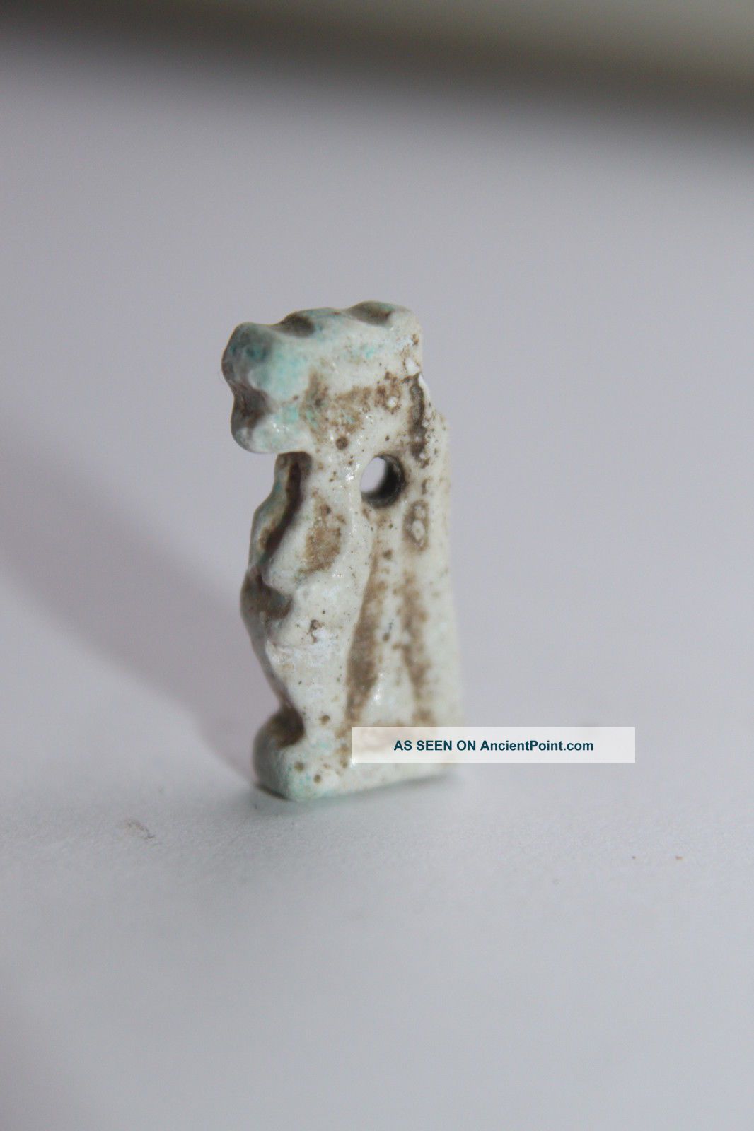Ancient Egyptian Faience Amulet Tauret 30th Dyn Goddess Of Pregnancy Childbirth Egyptian photo