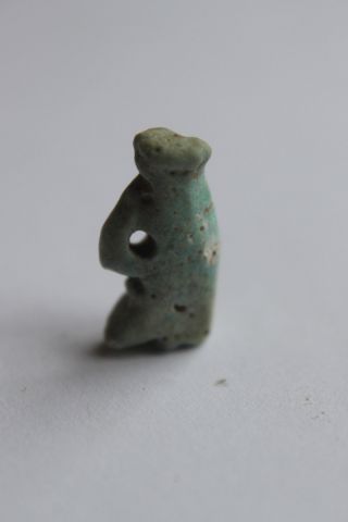 Ancient Egyptian Faience Amulet Crown 30th Dyn 380 Bc Pharaoh Crown photo