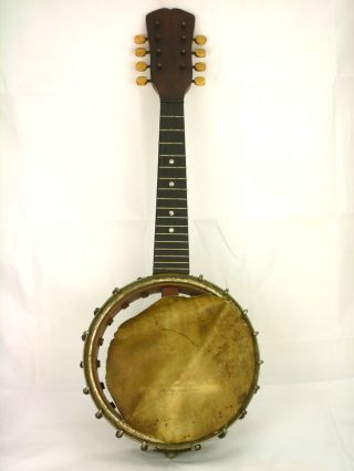 1911 Fairbanks Mandolin Banjo Vega 8 String 27022 Banjolin Acoustic Instrument photo