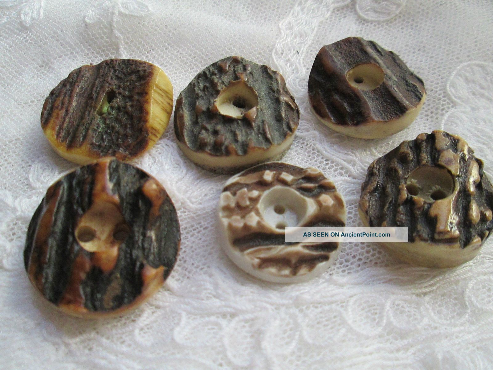 Antique Buttons From Bone Corn Deer/the Are From The Black Forest)) ) Buttons photo