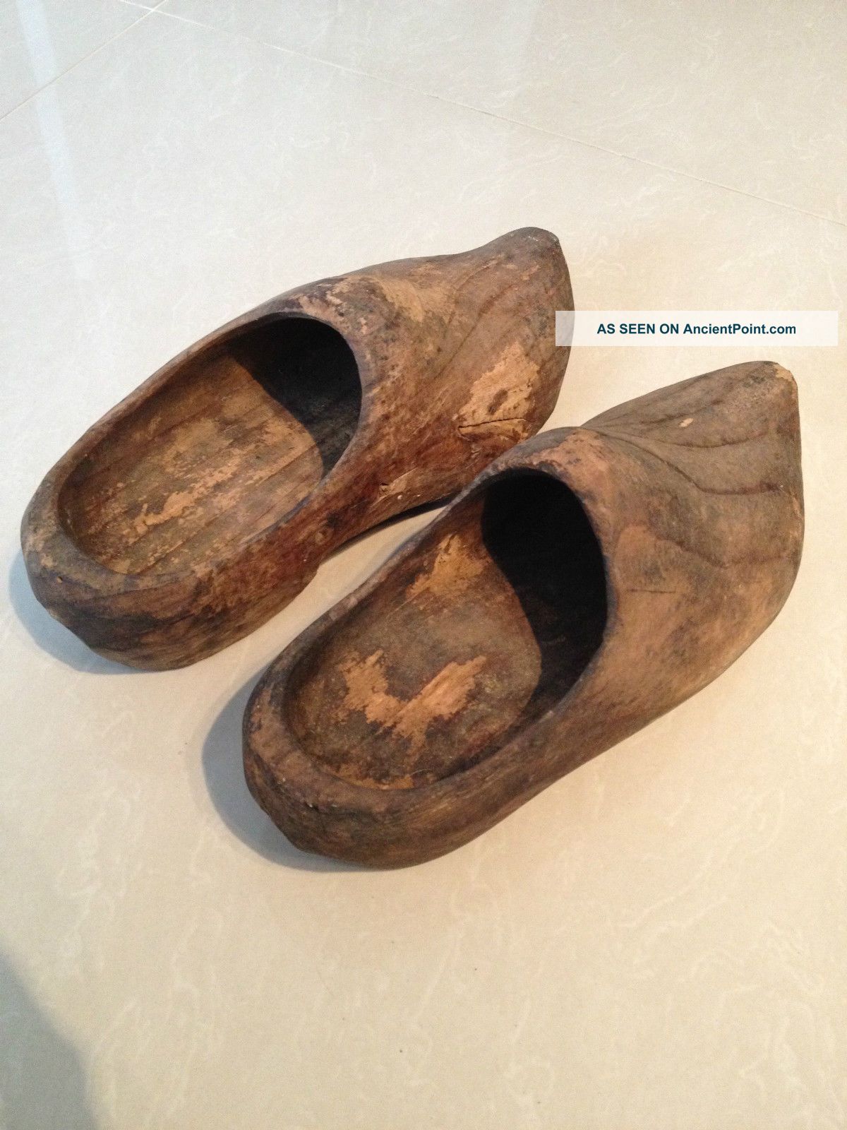 antique wooden clogs