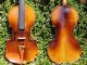 2 Good Vintage Czech 7/8 Violins: 1.  Frantisek Herclik 1922,  2.  Not Labelled String photo 1