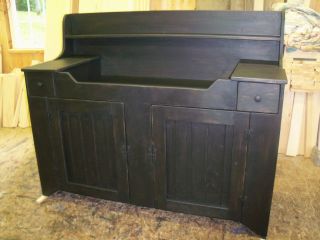 Primitive Handcrafted Sandy Ridge Dry Sink photo