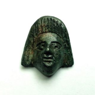 Ancient Roman Theater Tragic Mask.  Unique. photo