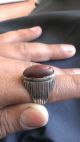 Antique 150 Year Sterling Silver Islamic Yemen Red Kapidy Agate - Aqeeq Men Ring Islamic photo 1