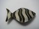 Danish Handmade Modern Pewter Pin Brooch W/enamel Fish Jorgen Jensen Denmark 60s Mid-Century Modernism photo 2