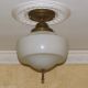 {{ Awesome }} Vintage 20 ' S 30 ' S Glass Ceiling Light Lamp Fixture Chandeliers, Fixtures, Sconces photo 1