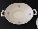 Antique Carl Tielsch C.  T.  Germany Casserole Oval Serving Bowl Dish 2 Handles Lid Platters & Trays photo 2