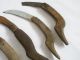 4 Wood Primitive Antique Hand Made Knifes Blade Iron Finding Tool Horticultural Primitives photo 3