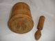 Antiques Primitives Antique Wooden Mortar Kitchen Cooking Spices Nuts Pestle Primitives photo 6