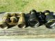 2 Antique Brass Paris Mother Of Pearl Opera Glasses Lemaire Fabt Binoculars Victorian photo 1