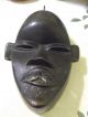Antique African Carved Wood Dan Mask W/bone Teeth Masks photo 1