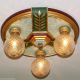 { Beautiful} Vintage 20 - 30 ' S Ceiling Light Lamp Fixture Polychrome 3 Lights Chandeliers, Fixtures, Sconces photo 1