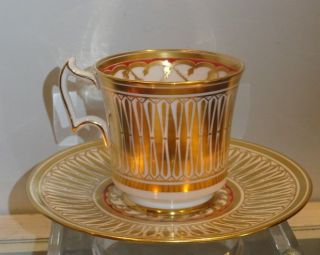 Rrare Antique Royal Chelsea Porcelain Cup Saucer Cathedral Nr photo