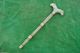 Rare Ottoman Islamic Dervish Crutch Stick Quartz Armrest Indo Persian Jade Qing Islamic photo 6