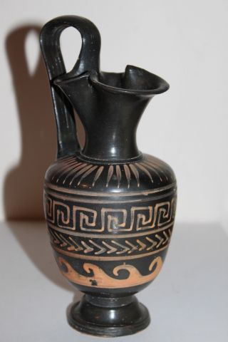 Ancient Greek Pottery Oniochoe 4th Bc Wine Jug photo