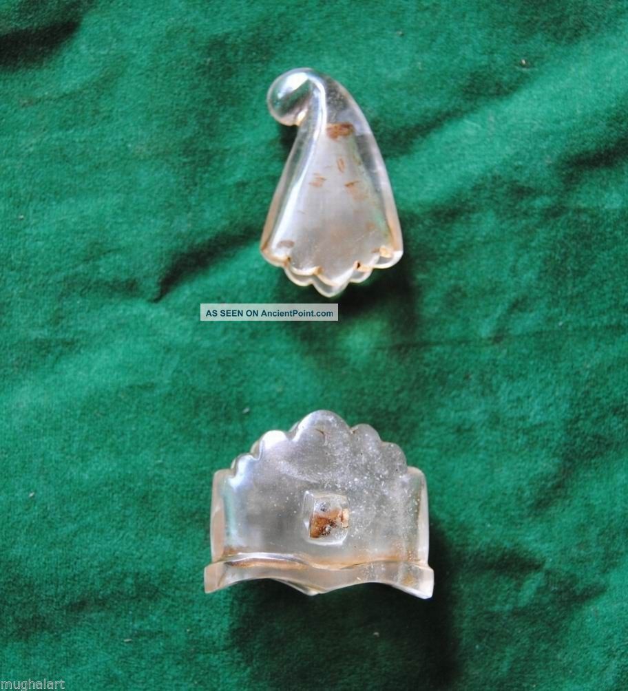 Antique Ottoman Mughal Crystal Khanjar Chape Locket Scabbard Parts No Jade Qing Islamic photo