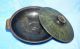 Meta Bowl Container With Handle Vintage Israel Metalware photo 2