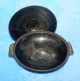Meta Bowl Container With Handle Vintage Israel Metalware photo 3