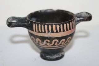Quality Ancient Greek Pottery Xenon Skyphos 4th Bc Wine Cup photo