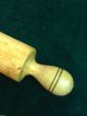 Early Primitive Wood One Piece English Rolling Pin Primitives photo 1