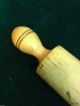 Early Primitive Wood One Piece English Rolling Pin Primitives photo 2