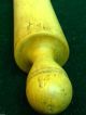 Early Primitive Wood One Piece English Rolling Pin Primitives photo 5