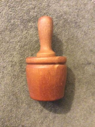 Vintage Butter Mold Press Mini With Cherry Pattern Design photo