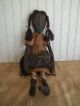 Primitive Grungy Black Girl Doll & Her House Cat Primitives photo 3