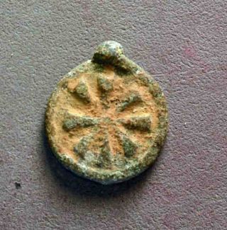 Medallion,  Byzantine Lead Over 800 Years Old Nr photo