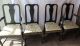 Rare Set Eight 8 Queen Anne Antique Vintage Side Dining Arm Chairs Room Armchair 1900-1950 photo 1