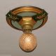 {{ Beautiful}} Vintage 20 - 30 ' S Ceiling Light Lamp Fixture Polychrome Chandeliers, Fixtures, Sconces photo 1