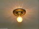 {{ Beautiful}} Vintage 20 - 30 ' S Ceiling Light Lamp Fixture Polychrome Chandeliers, Fixtures, Sconces photo 3