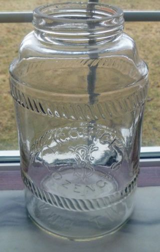 Rare Adlam ' S Patent,  Licorice Lozenges,  Drug Store Advertising Display Glass Jar photo