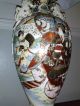 Antique Porcelain Japanese Vase Lamp Geisha Seahorse Handles Moriage Handpainted Vases photo 1