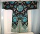 Antique 19th Cent.  Chinese Embroidered Silk Robe,  Dragons,  Clouds, Robes & Textiles photo 1