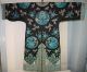 Antique 19th Cent.  Chinese Embroidered Silk Robe,  Dragons,  Clouds, Robes & Textiles photo 5