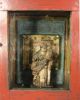 Vintage Mexican Wood Nicho/box/shrine With Statue,  Christian Latin American photo 7