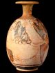 Rare Greek Red Figure Vase Black 4th Century Bc Etna Paterno Ancient Female Head Greek photo 2