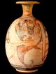 Rare Greek Red Figure Vase Black 4th Century Bc Etna Paterno Ancient Female Head Greek photo 3